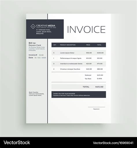 Designer Invoice Template