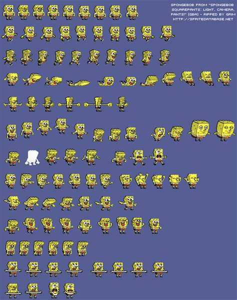 Sprite Database : SpongeBob | Spongebob, Sprite database, Pixel art