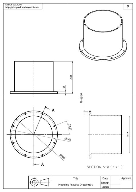 Autocad, Isometric Drawing Exercises, Cad 3d, 3d Drawings, Technical Drawings, Software Design ...