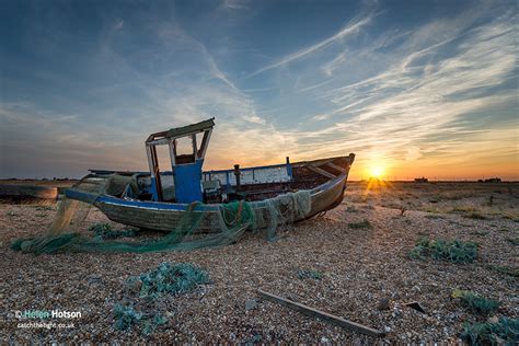 Fishing Boat at Sunset | Professional Landscape Photography by Helen Hotson