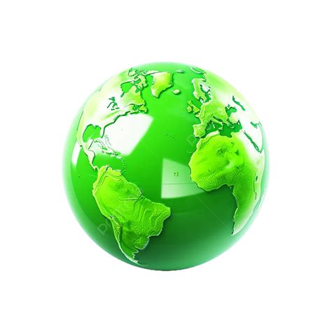 Green Cartoon Planet Earth 3d Icon, Green, Cartoon Planet, Earth 3d ...