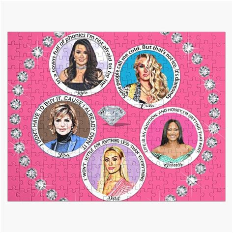 Real Housewives Beverly Hills Erika Jayne Lisa Rinna Jigsaw Puzzle by ...