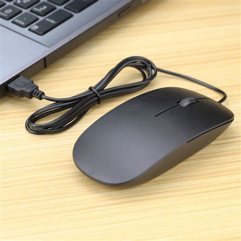 [READY STOCK]Ultra Thin Wired Mouse 3 buttons 1200DPI USB Optical Mouse for PC Computer Desktop ...