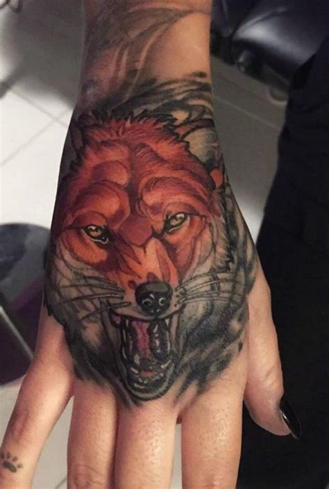 Red fox tattoo | Hand tattoos, Red fox tattoo, Tattoos