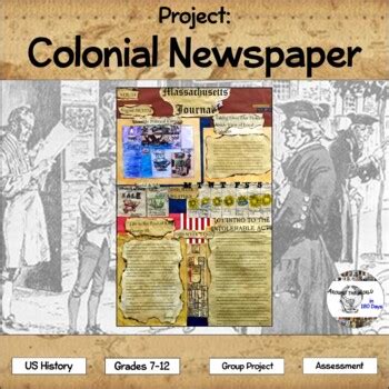 Project: Colonial Newspaper by Around the World in 180 Days | TpT