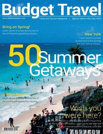 FREE Travel Magazine Cover Template: Download 39+ Magazines in ...