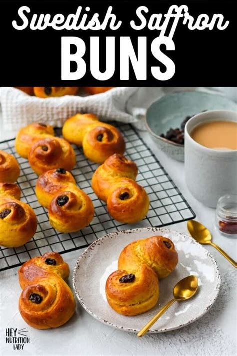 Lussekatter - Swedish Saffron Buns - Hey Nutrition Lady