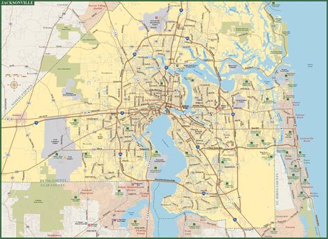 Jacksonville Metro Map | Digital Vector | Creative Force