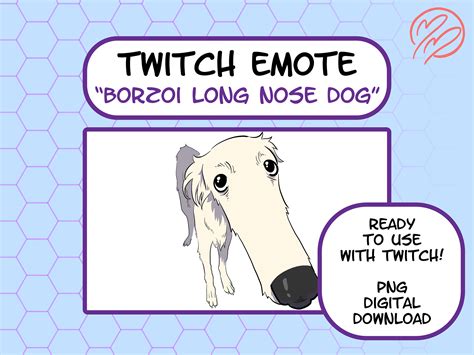 Borzoi Long Nose Dog Meme Twitch Emote, Discord Emote, Emote, Art, Affiliate, Stream | lupon.gov.ph