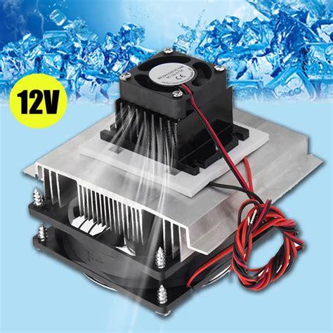 Cool Accessories 12V 6A 60W Thermoelectric Peltier Refrigeration Cooling System Kit Cooler High ...