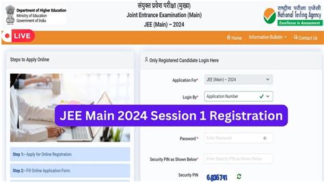 JEE Main 2024 Registration Live: JEE Main Application Released For Session 1, Check Registration ...