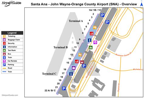 John Wayne Airport Map