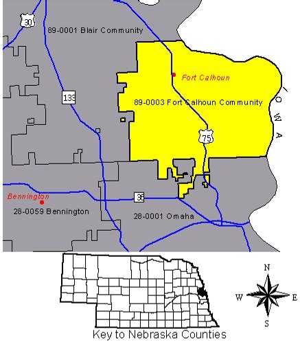 Douglas County Nebraska Map