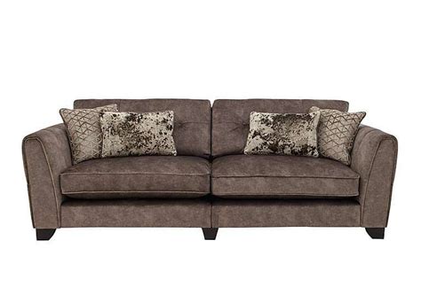 Ariana 3 Seater Classic Back Fabric Sofa - Furniture Village Bolster ...