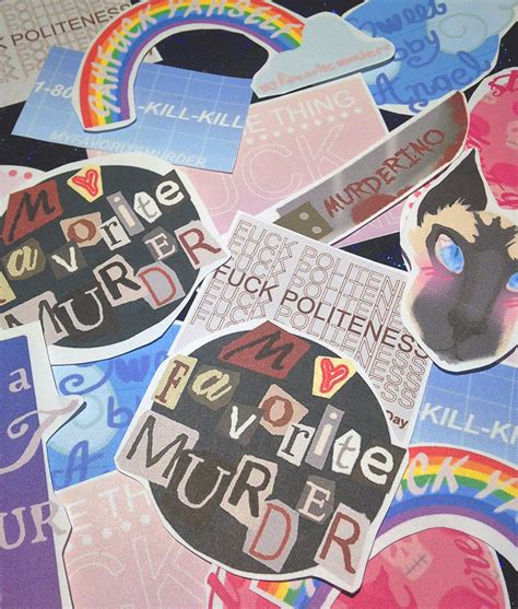 My Favorite Murder stickers by kage-kunoichi on DeviantArt