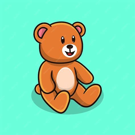 Premium Vector | Teddy bear cartoon vector illustration.