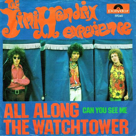 WOLFEES GRAMOPHONE: "ALL ALONG THE WATCHTOWER" THE JIMI HENDRIX EXPERIENCE POLYDOR 45-59240 P ...