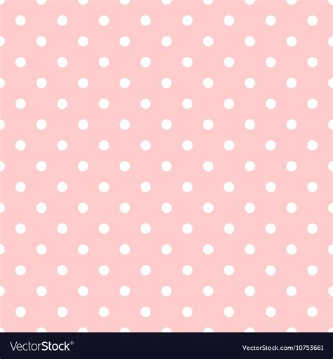 Tile pattern white polka dots on pink background Vector Image