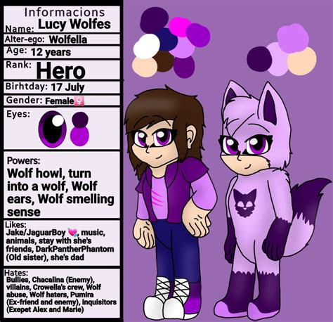 My Pj masks oc.s: Lucy/Wolfella by RivaDiamond on DeviantArt