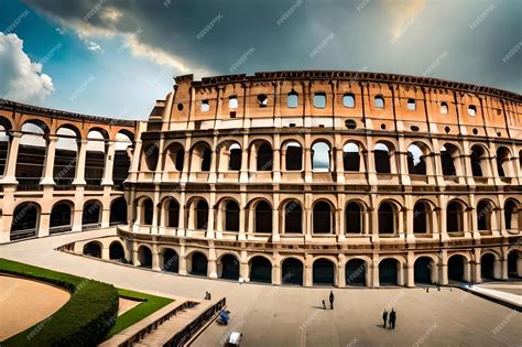 Premium Photo | Roman structure is a roman amphitheater.