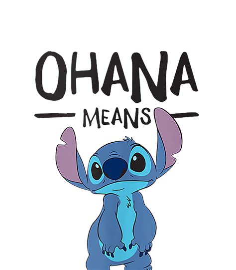 Disney Lilo and Stitch Ohana Means Family Greeting Card by Zohane Breag