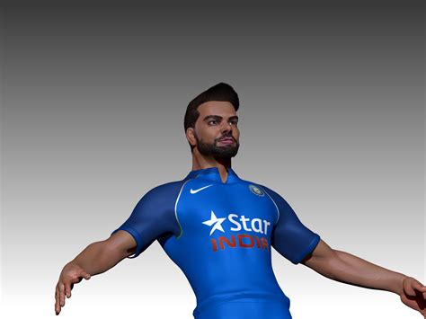 Virat Kohli 3D Model $100 - .ma .obj - Free3D