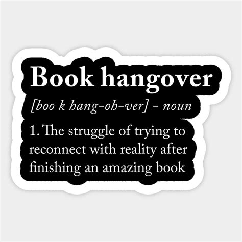 Book Hangover Definition by teesumi in 2024 | Book hangover, Books, Reading journal