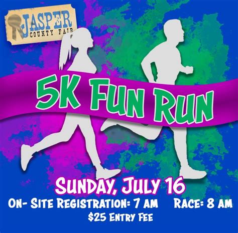 5K Run is back in 2023 by Jasper County Fair