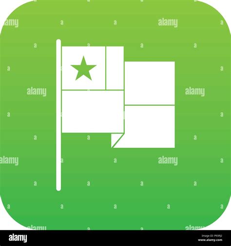 Chile flag icon green vector Stock Vector Image & Art - Alamy