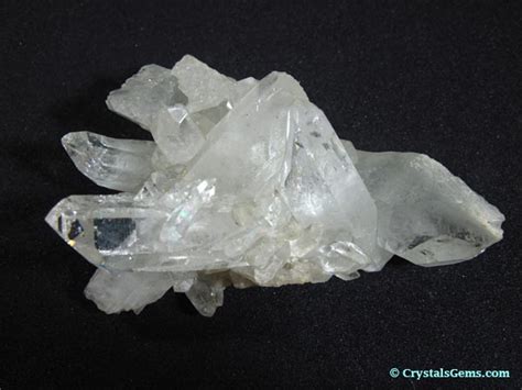 Quartz crystal cluster properties