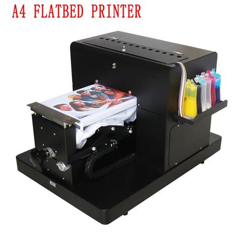 t shirt Printer A4 size Flatbed Printer 6 color clothes DTG Printing Machine For T Shirt Clothes ...