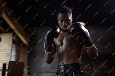 Premium Photo | Professional boxer training