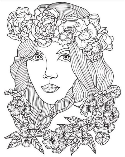 Woman Coloring Pages For Adults - lrjourneay