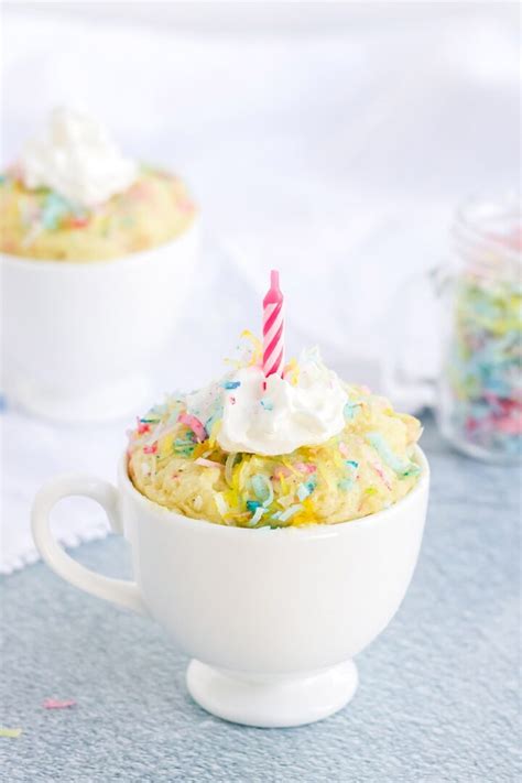 Keto Funfetti Mug Cake Recipe - easymugcakes.com