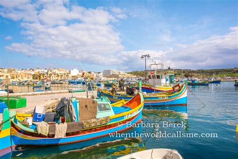 Marsaxlokk - Fishing Port Full Of Colorful Luzzu Boats