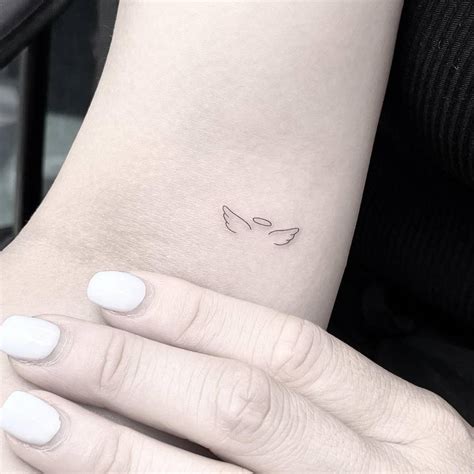 Angel Wings Halo Tattoo