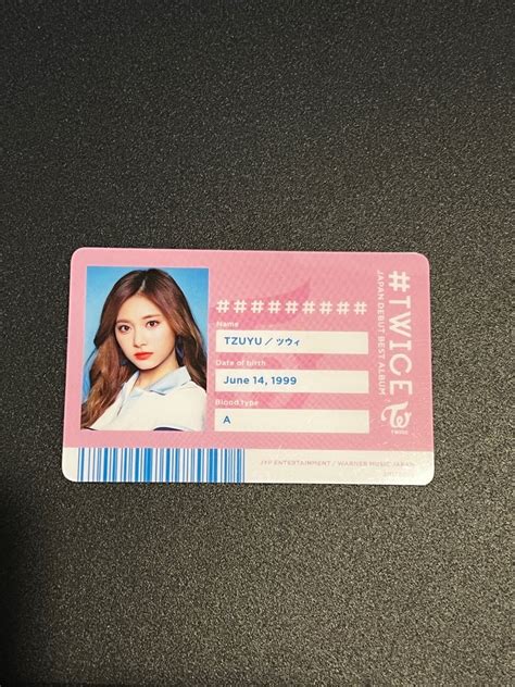 Tzuyu #TWICE ID card, Hobbies & Toys, Memorabilia & Collectibles, K-Wave on Carousell