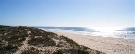 Praia da Bela Vista Beach in Costa da Caparica, Almada • Portugal