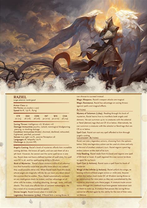 D&D Monsters — dnd-5e-homebrew: Angel Compendium Angels by...