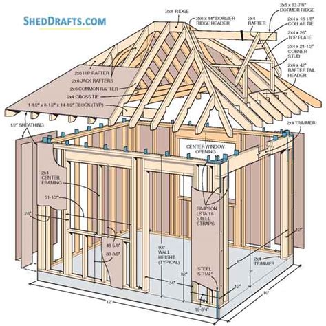 10x12 hip roof shed plans