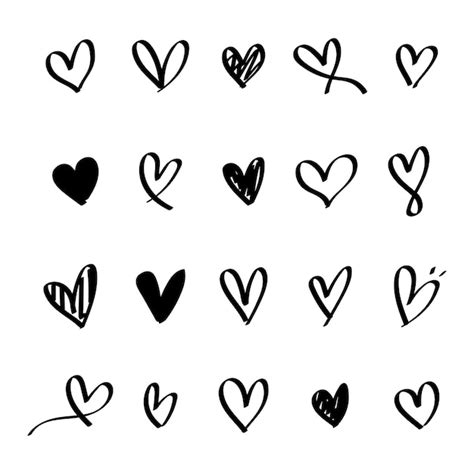 Heart sketch Vectors & Illustrations for Free Download | Freepik