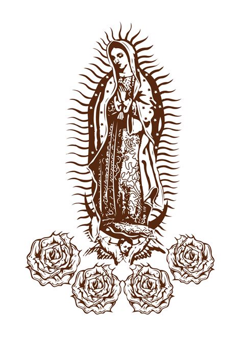 Virgen de Guadalupe con rosas - Stanser