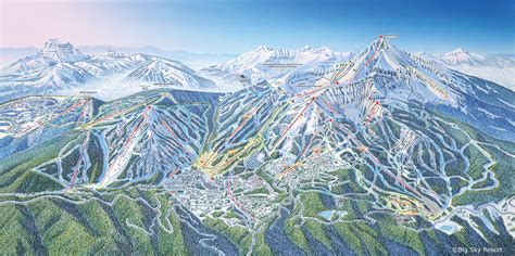 Full size piste map for Big Sky