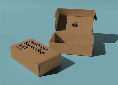 Free Kraft Corrugated Mailer Box Mockup PSD - Good Mockups