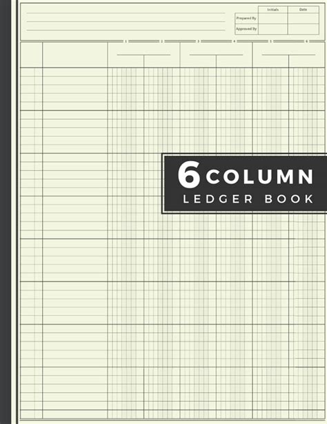 Buy 6 Column Ledger Book: Accounting Ledger Book, Columnar Pad, (8.5" x ...