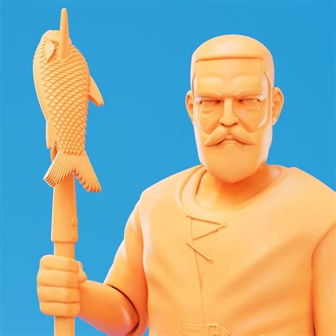 3D Printable Fisherman 3D model 3D printable | CGTrader