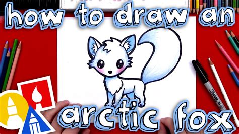 How To Draw An Arctic Fox - YouTube