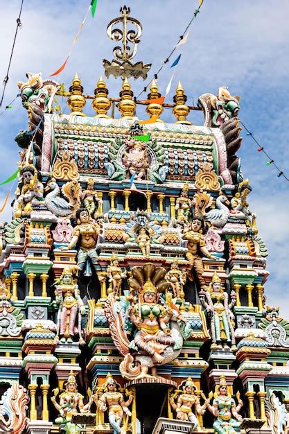 Premium Photo | Indian temple in the little india district of george town, penang, malaysia