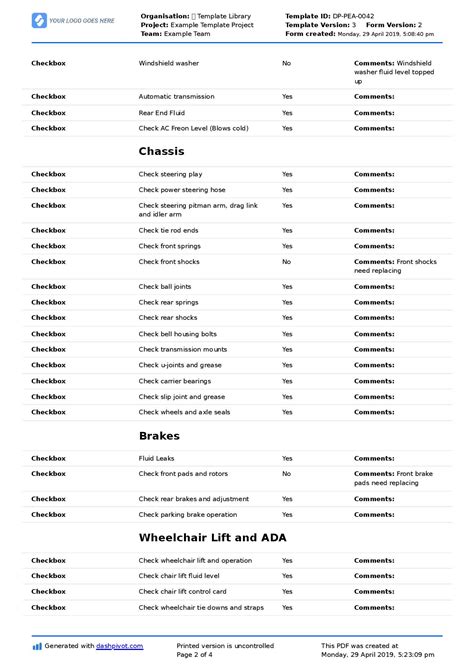 Preventative Maintenance Checklist for Trucks: Diesel, semi trucks