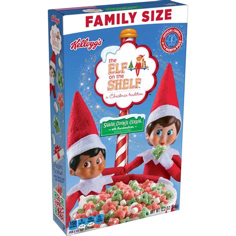 Kellogg's The Elf on the Shelf Breakfast Cereal, Kids Holiday Snacks ...